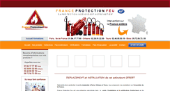 Desktop Screenshot of franceprotectionfeu.com